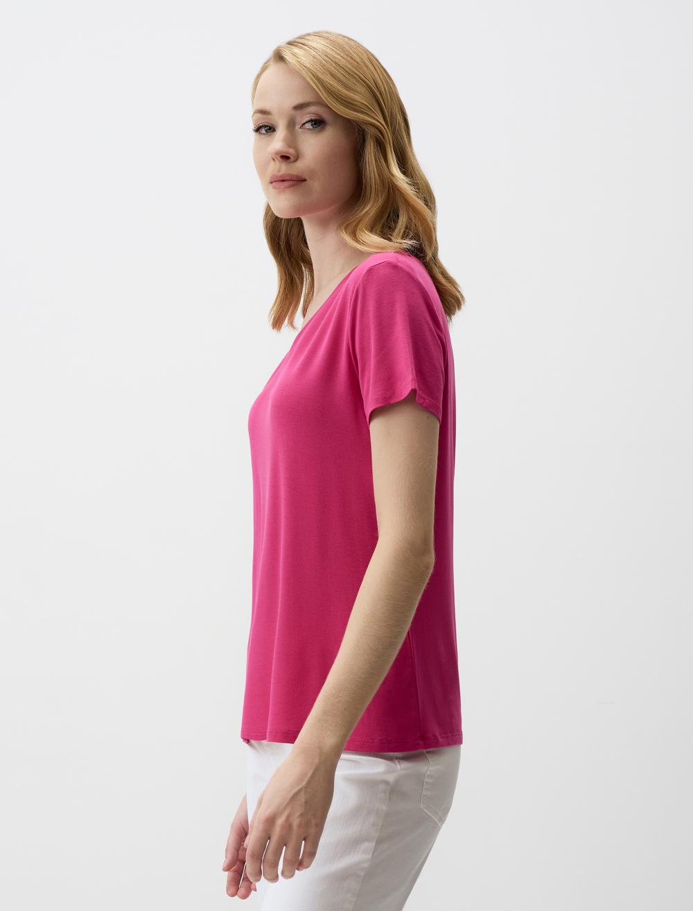 V-Neck Short Sleeve Basic T-Shirt