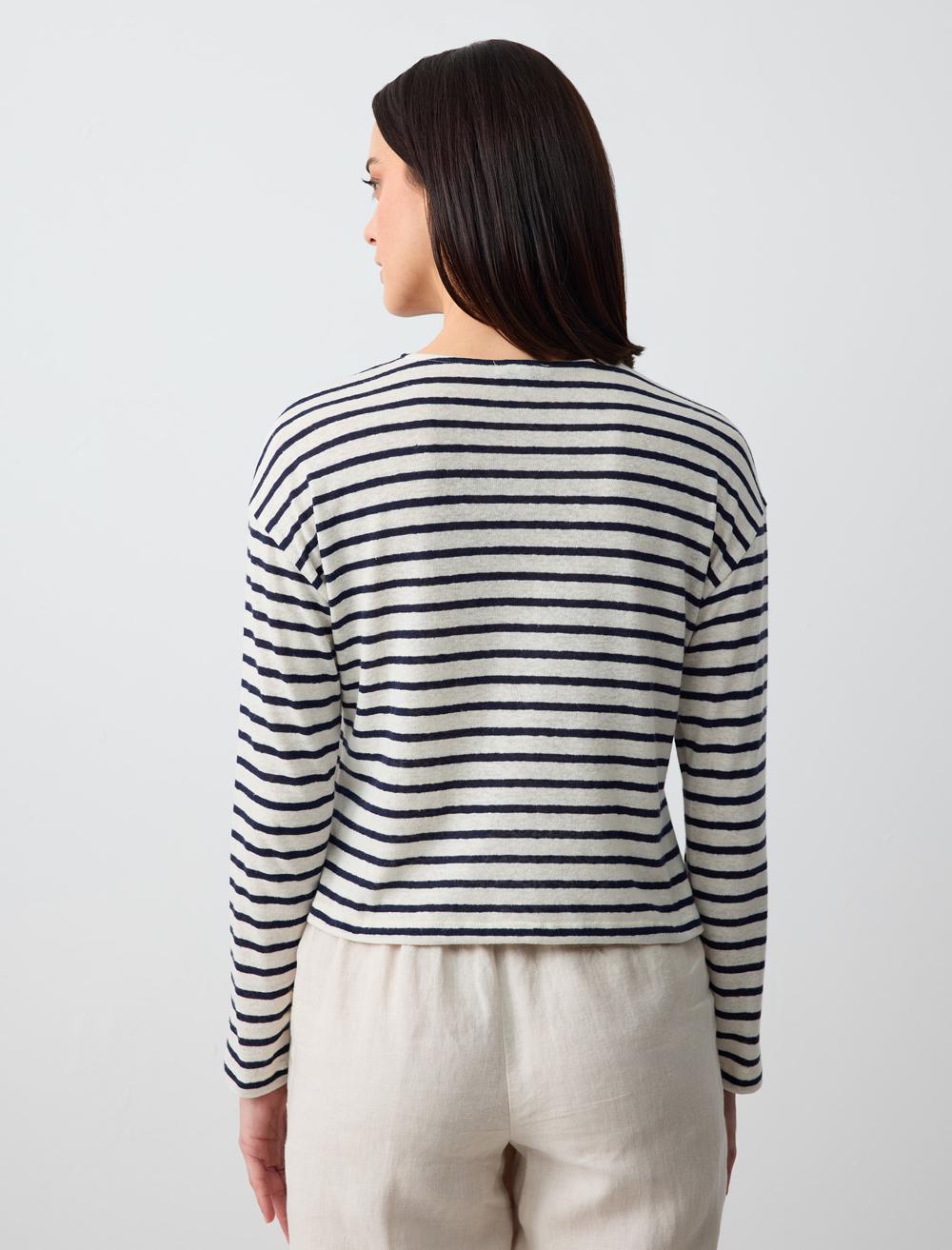 Crew Neck Long-Sleeve T-shirt - 5SW033247