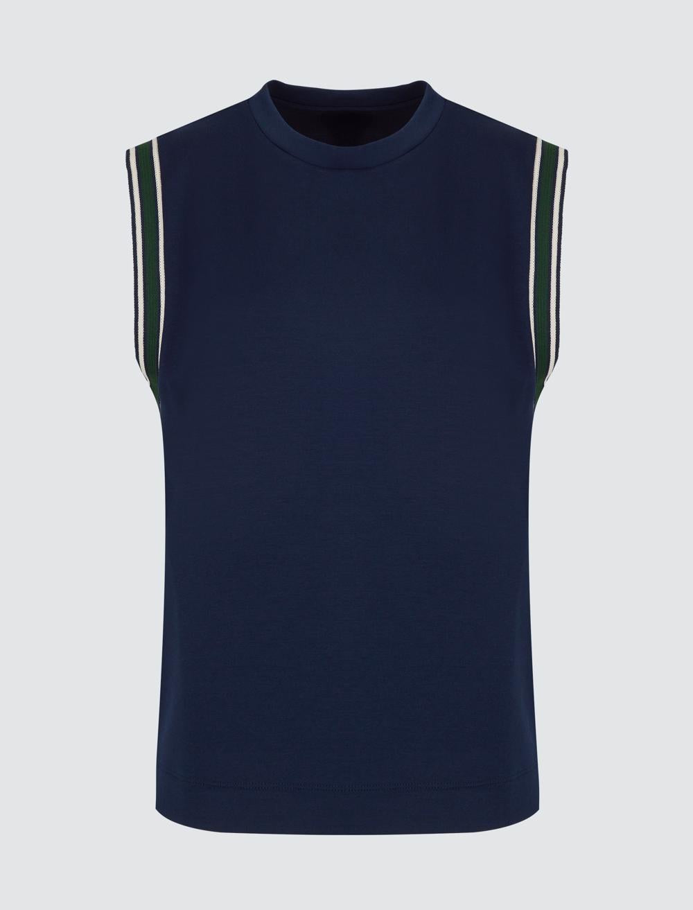 Crew Neck Sleeveless-Sleeve T-shirt - 5SW272239