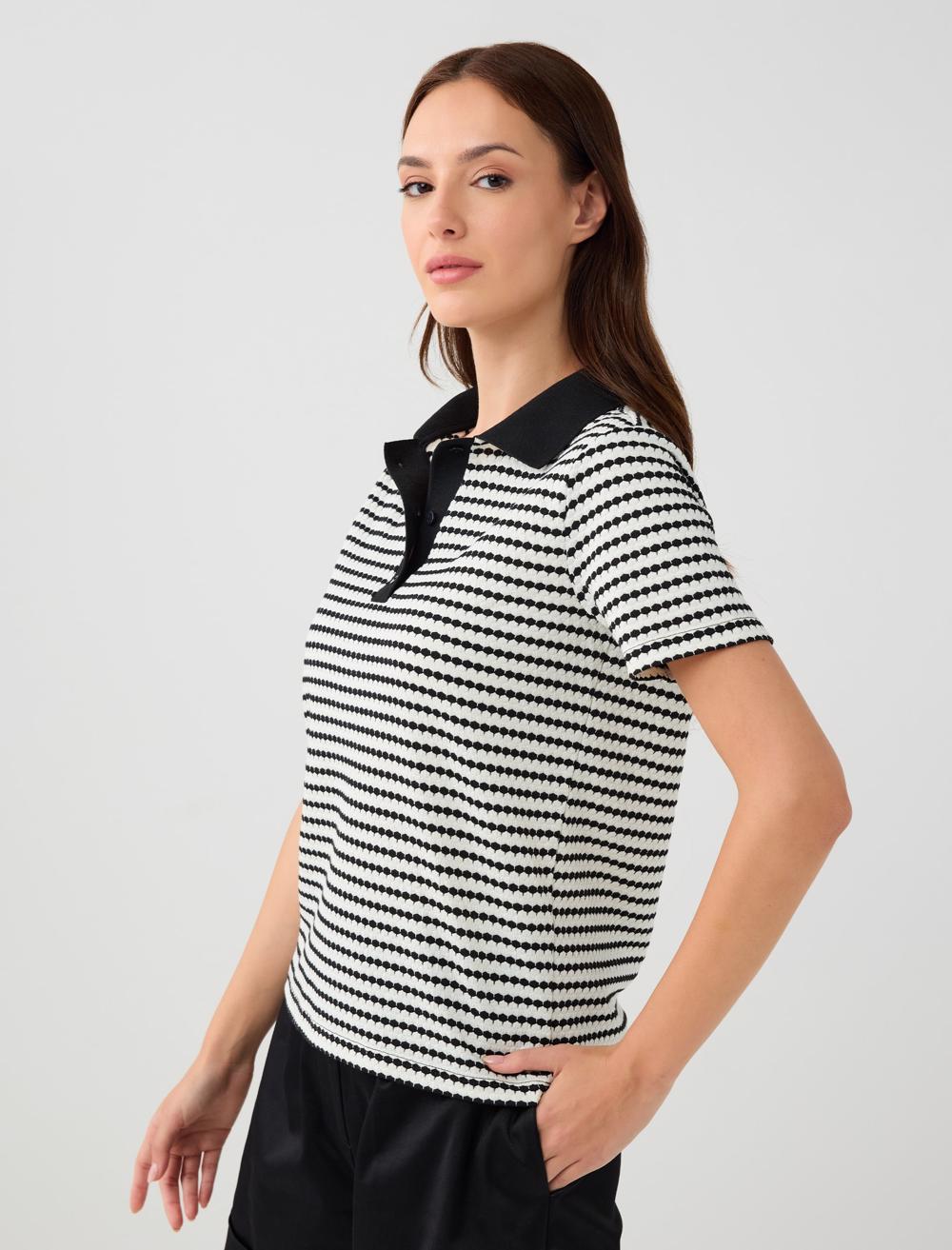Polo Shirt Short-Sleeve T-shirt - Black - 5SW275433900