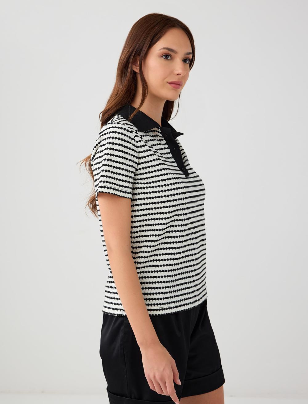 Polo Shirt Short-Sleeve T-shirt - Black - 5SW275433900