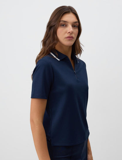 Knitted Dark Blue T-shirt