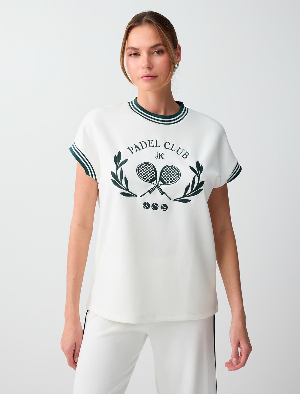 Loose Fit Crew Neck T-shirt - White - 6SW277192106