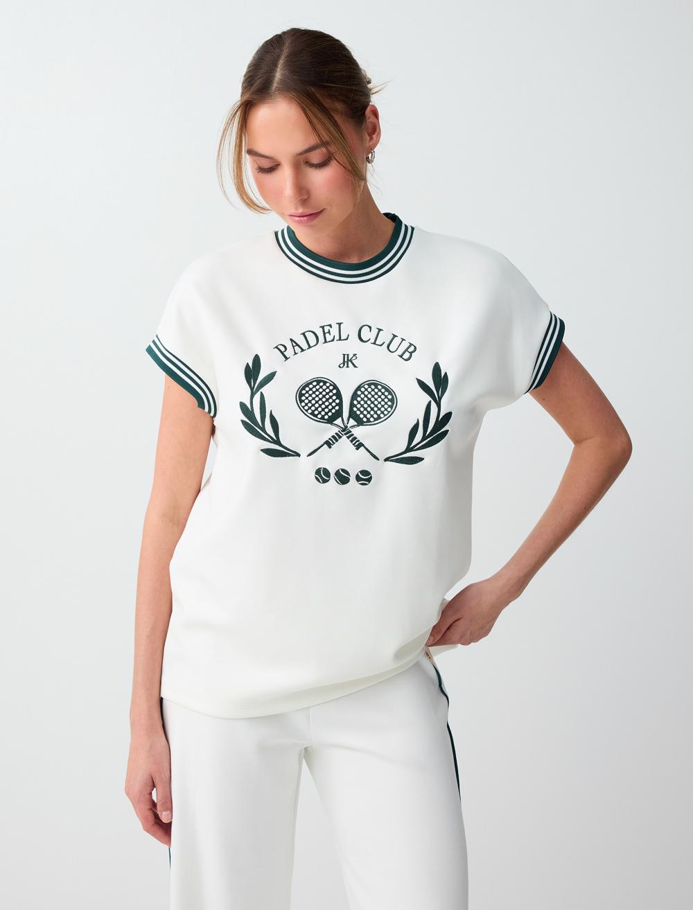 Loose Fit Crew Neck T-shirt - White - 6SW277192106