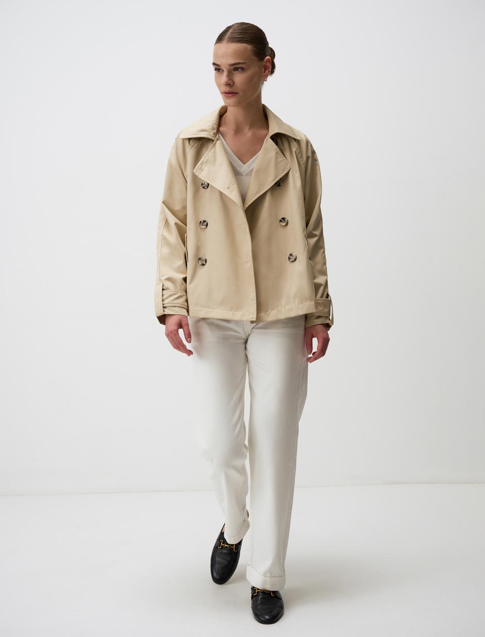 Cache-Coeur Long-Sleeve Trenchcoat - 24WU150002
