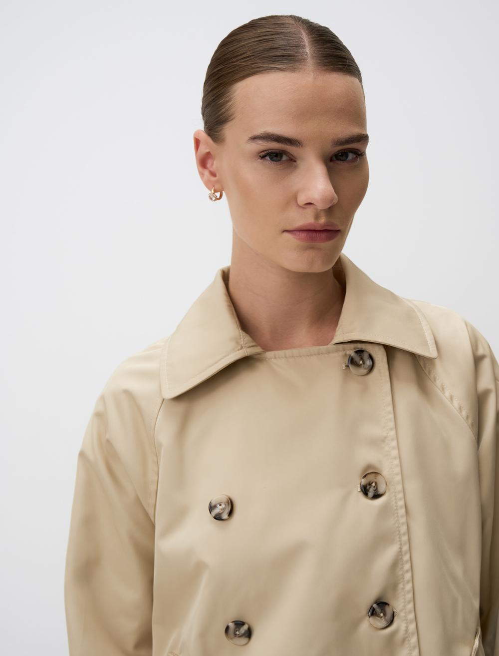 Cache-Coeur Long-Sleeve Trenchcoat - 24WU150002