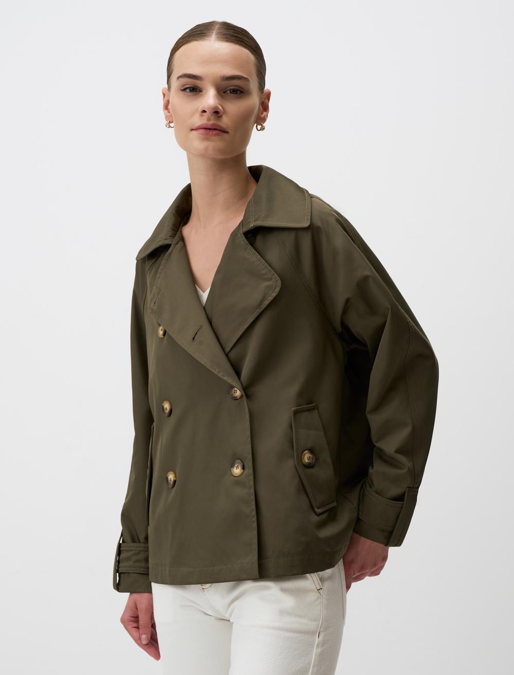 Cache-Coeur Long-Sleeve Trenchcoat