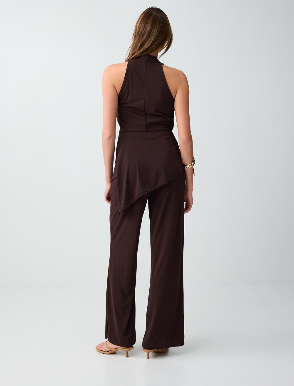 Slim Fit Jumpsuit - Bitter Brown - 6SW286777803