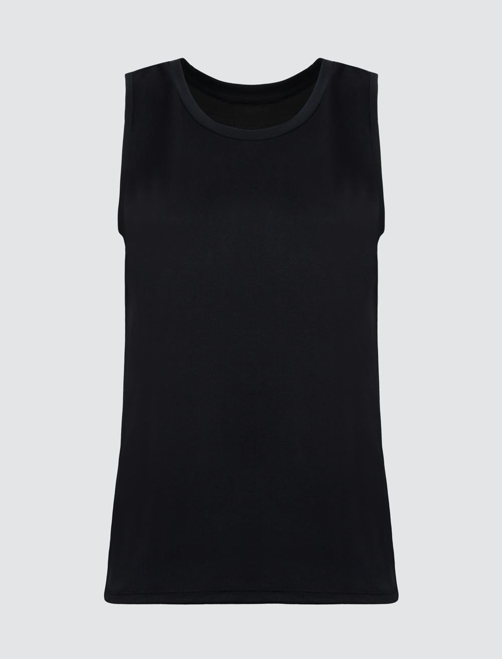 Scoop Neck Sleeveless-Sleeve Singlet - 4WW012522