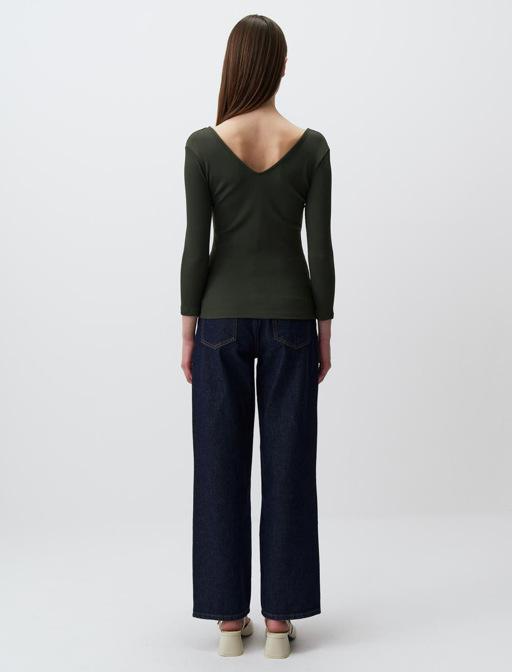 Slim Fit Three Quarter Sleeve T-Shirt - 23WTAIYLORV2