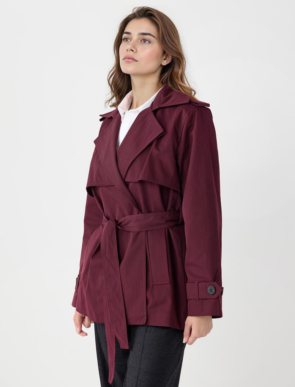 Loose Fit Long-Sleeve Trenchcoat - 5WW265618