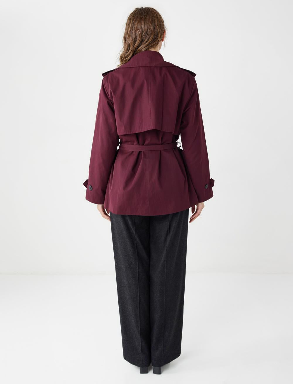 Loose Fit Long-Sleeve Trenchcoat - 5WW265618