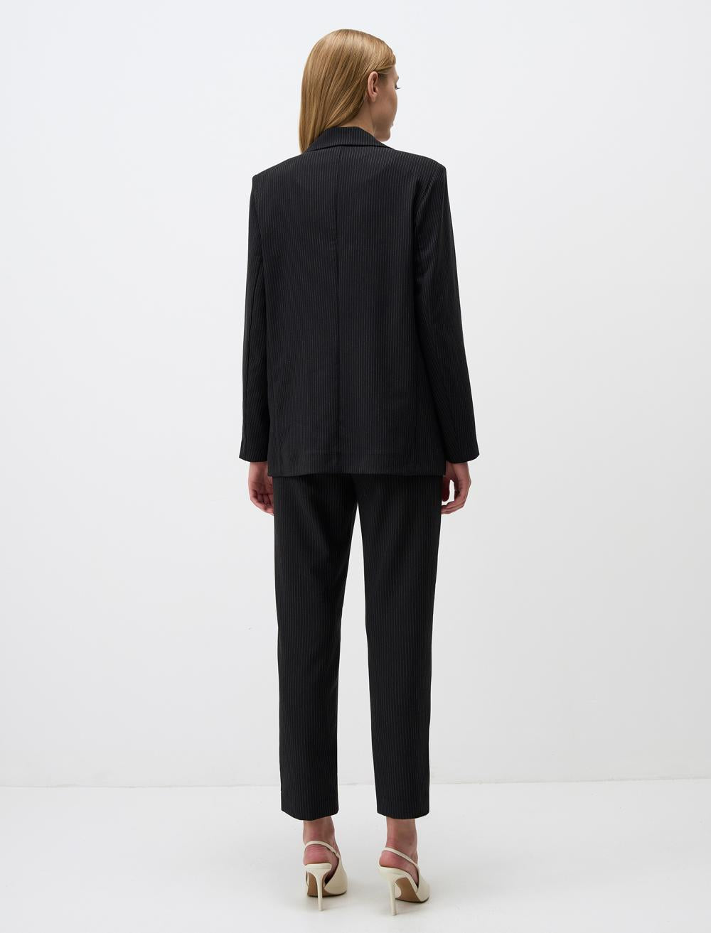 Long-Sleeve Blazer- Black - 4WW010938900