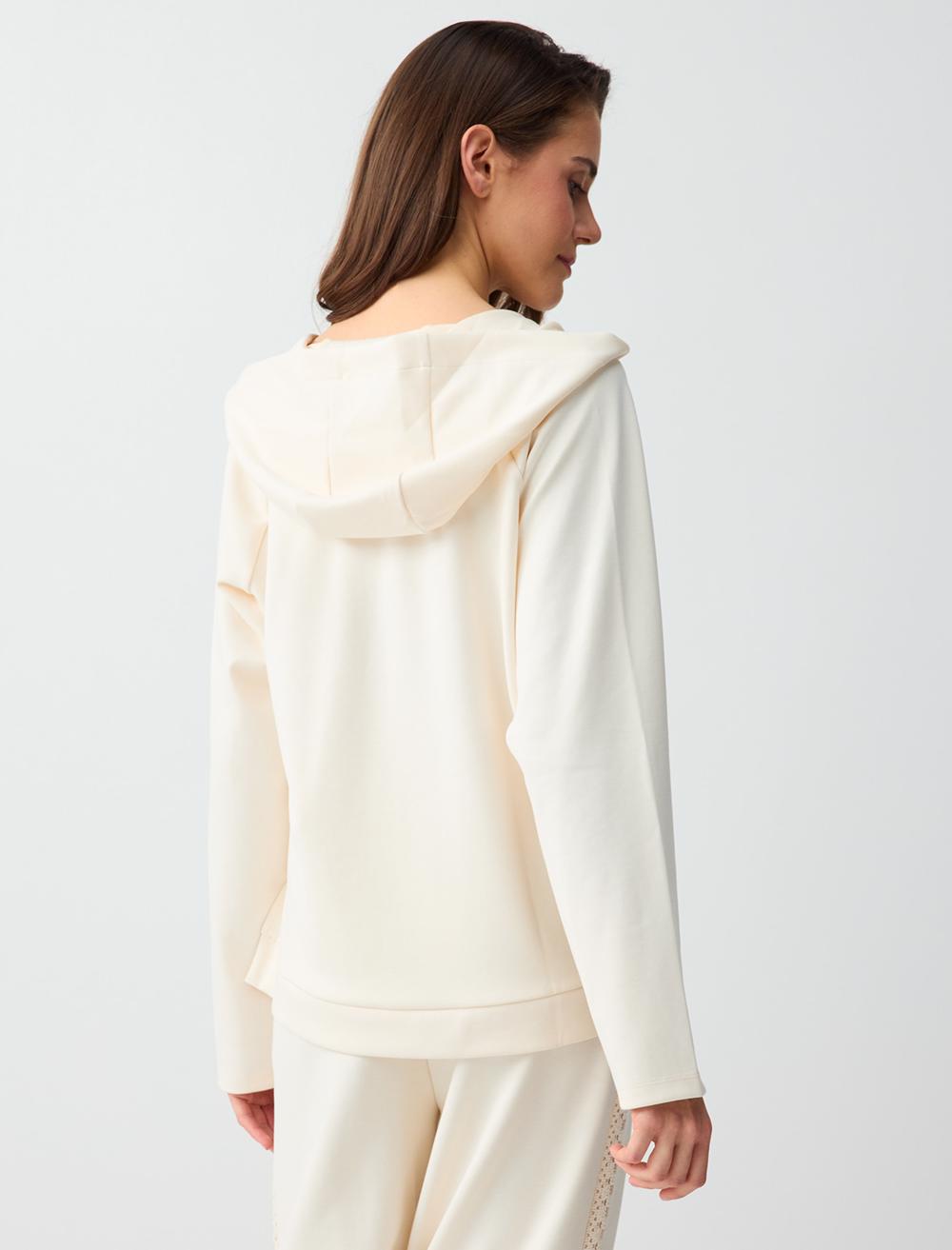 Regular Fit Sweatshirt - Ecru - 5WW235917114
