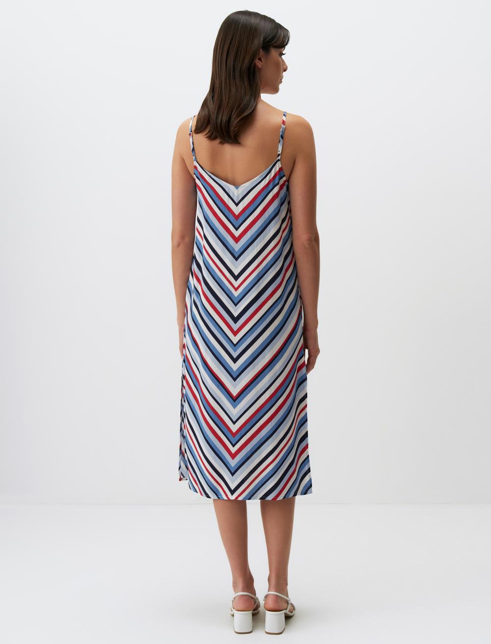 V-Neck Spaghetti Straps-Sleeve Dress - 24SE050051