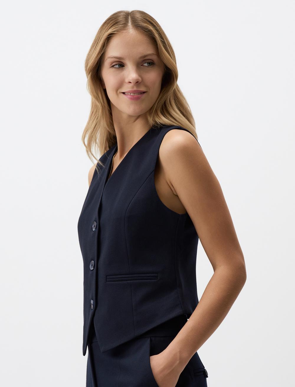 Waistcoat - Dark Blue - 4WW472291494