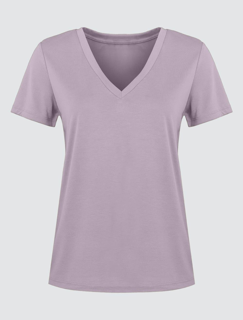 V-Neck Short-Sleeve T-shirt - 4WW441964