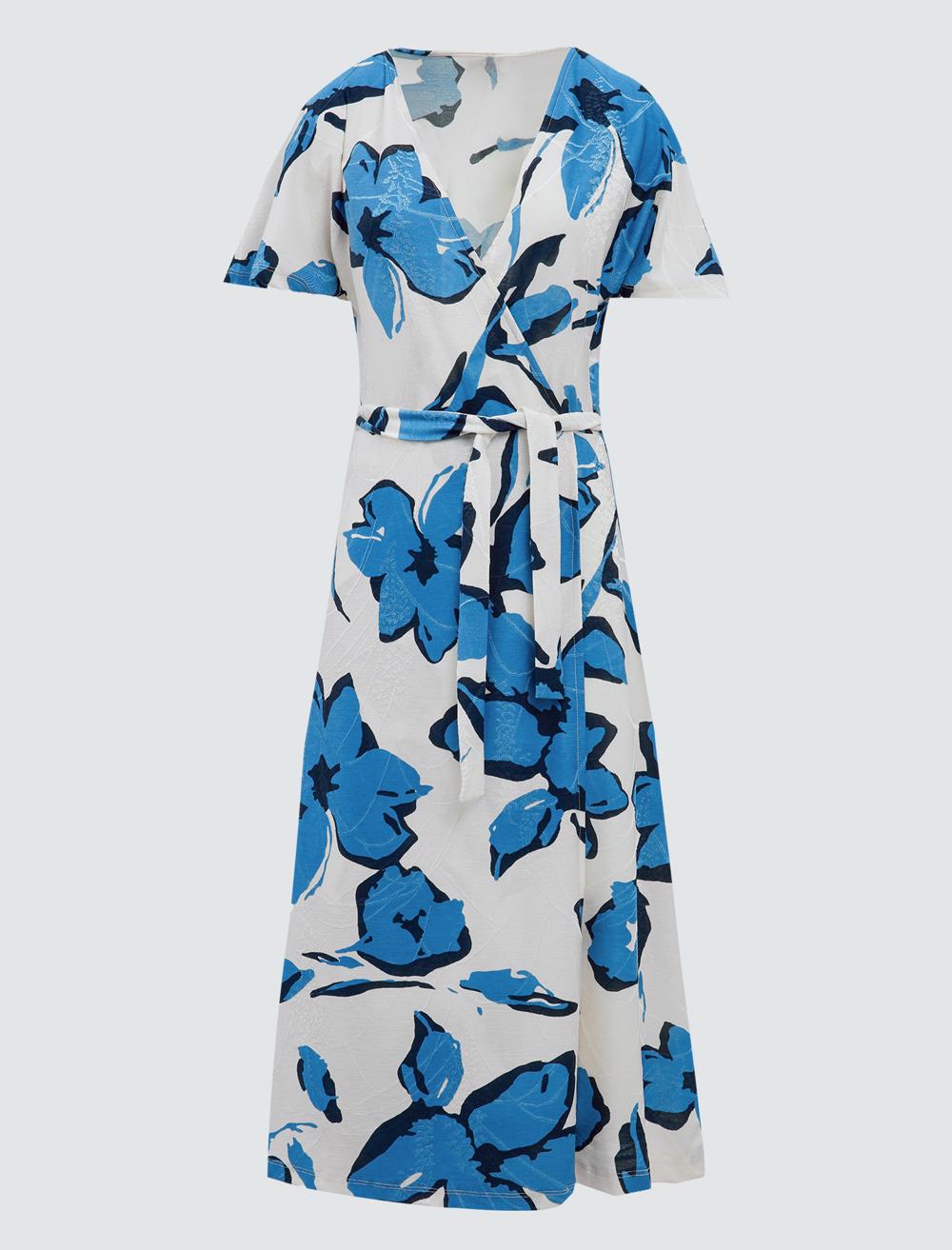 V-Neck Short-Sleeve Dress - 5SW063908