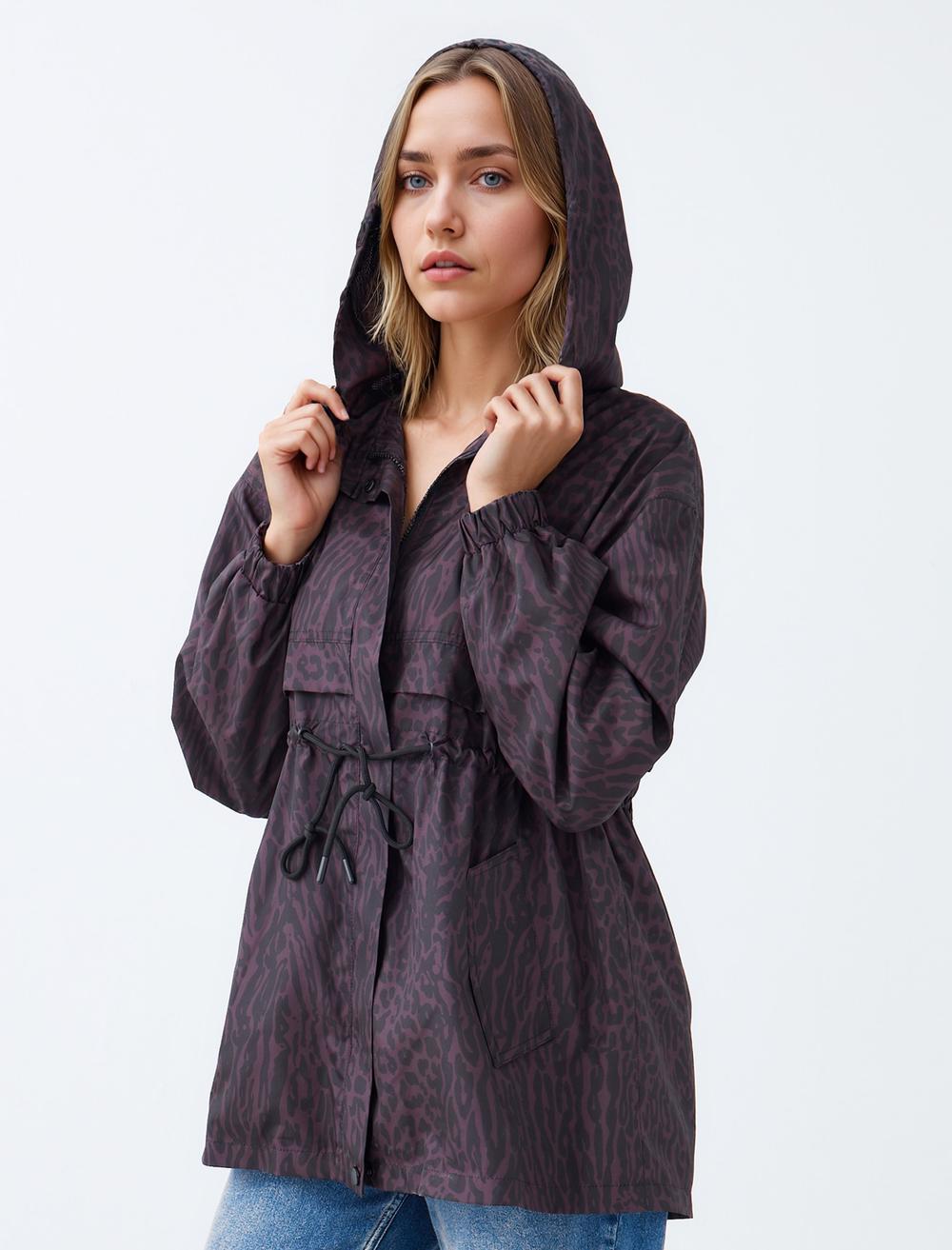 Regular Fit Hood Long-Sleeve Waterproof jacket - 5WW293698