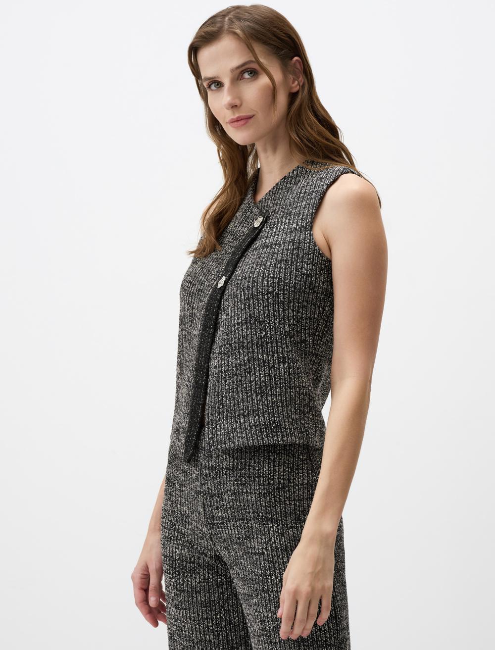 Slim Fit Waistcoat - Grey - 4WW472102972