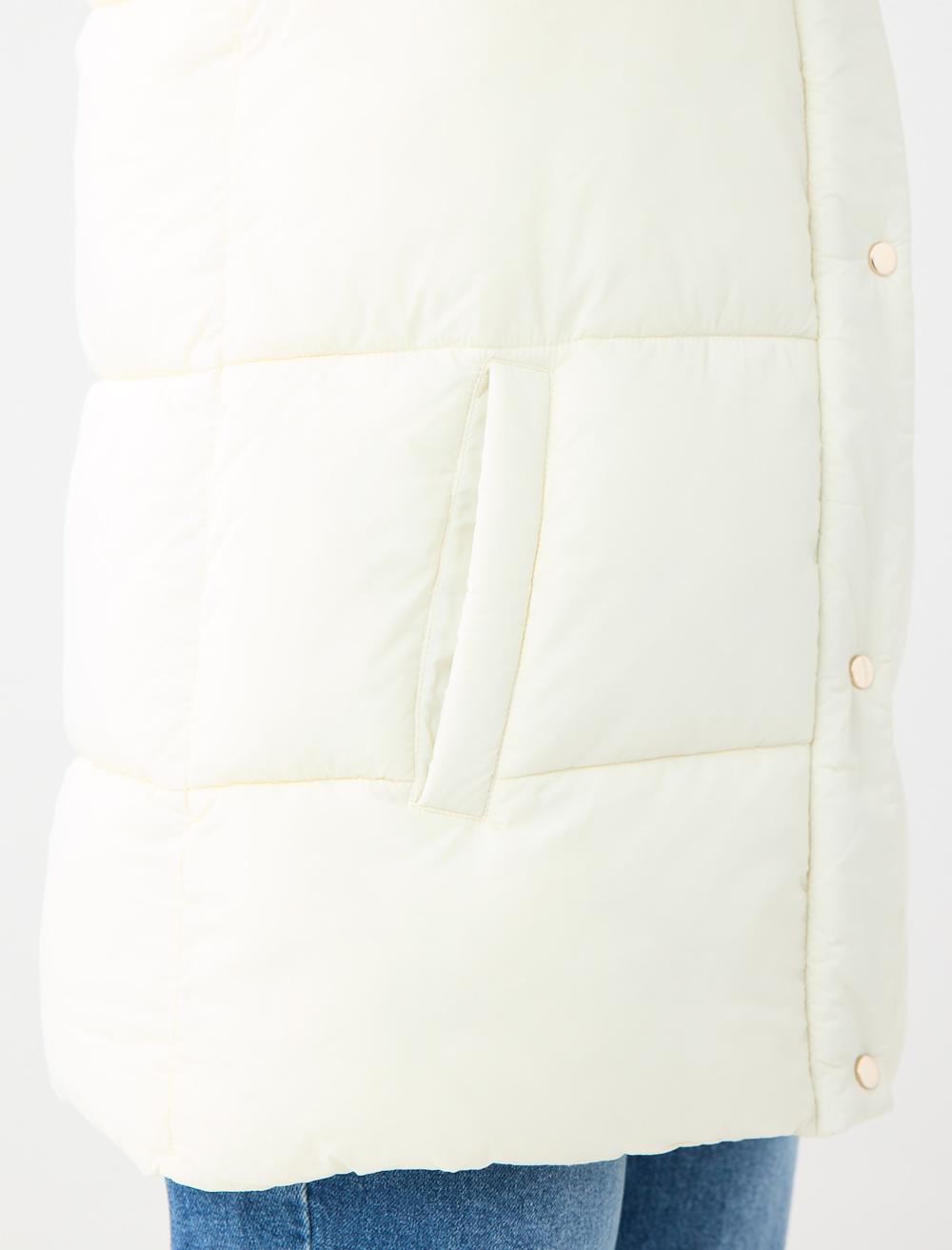 Puffer Vest - Ecru - 5WW303693110