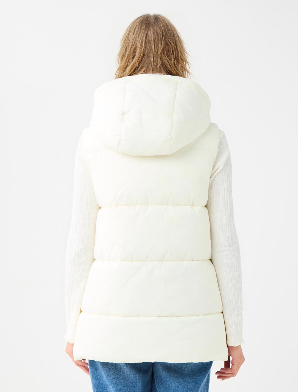 Puffer Vest - Ecru - 5WW303693110