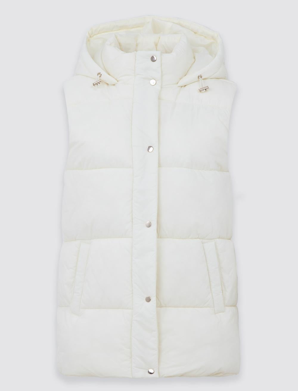 Puffer Vest - Ecru - 5WW303693110