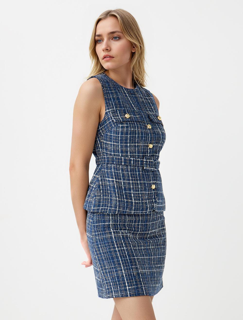 Waistcoat - Dark Blue - 5WW305286494