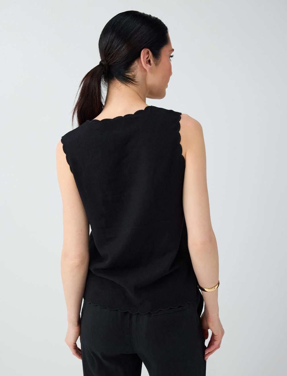 Normal Fit Waistcoat - Black - 6SW306679900