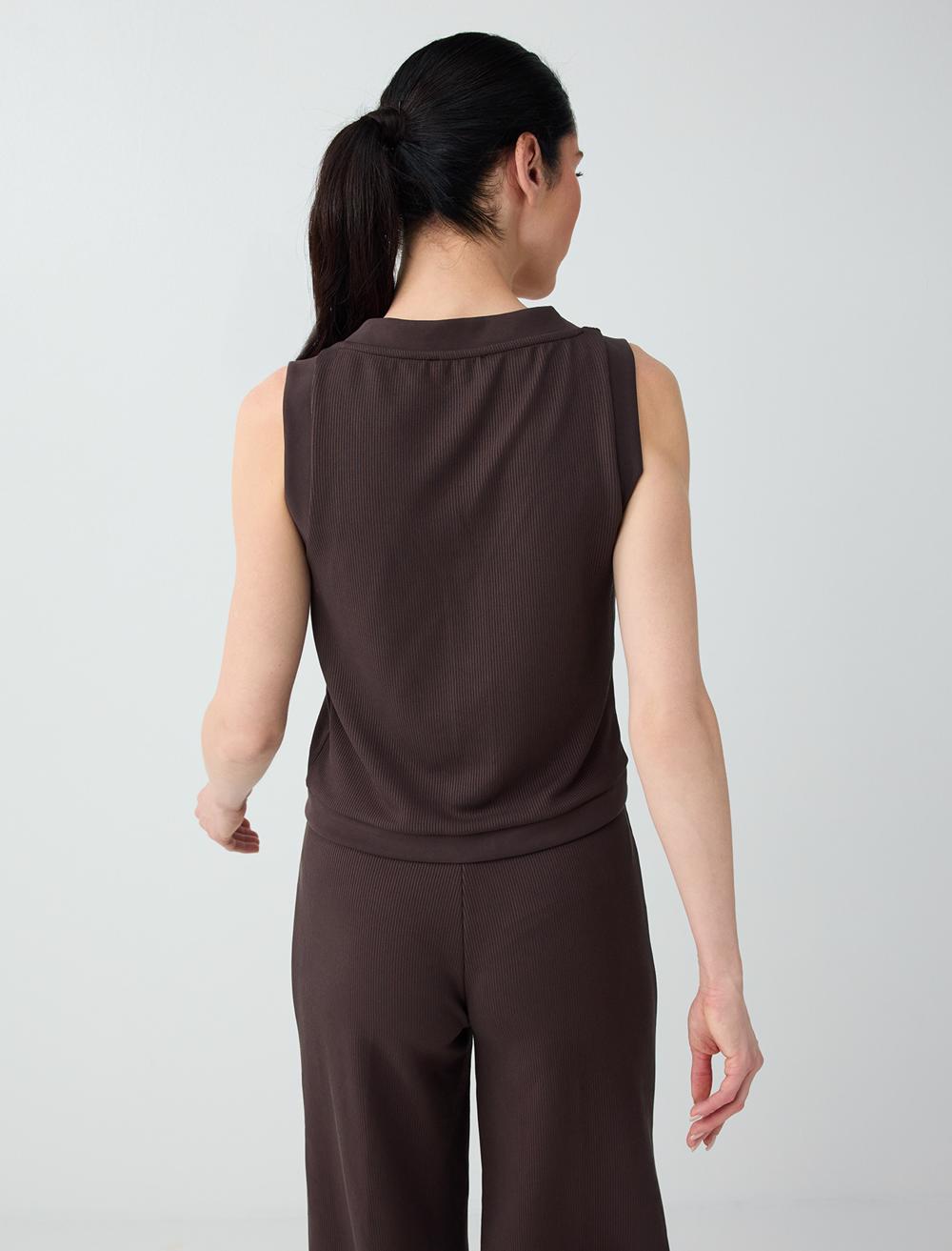Normal Fit Waistcoat - Bitter Brown - 6SW307185803