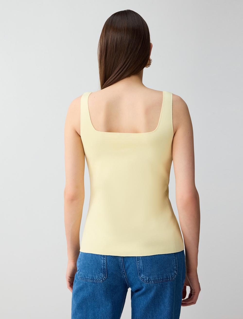 Slim Fit Waistcoat - Yellow - 6SW307245200