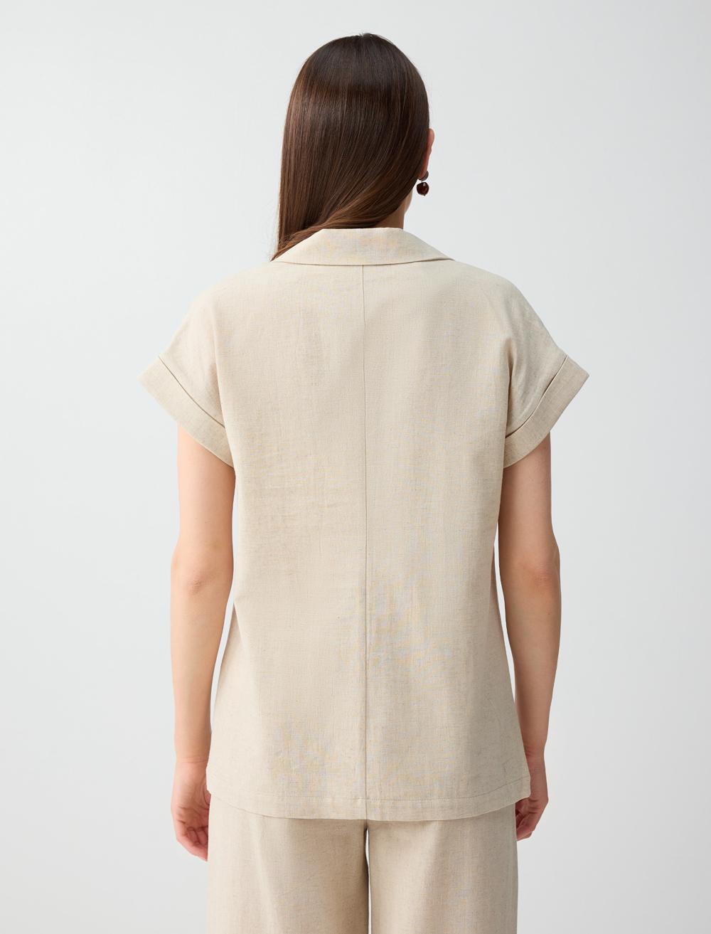Normal Fit Waistcoat - Beige - 6SW307247130