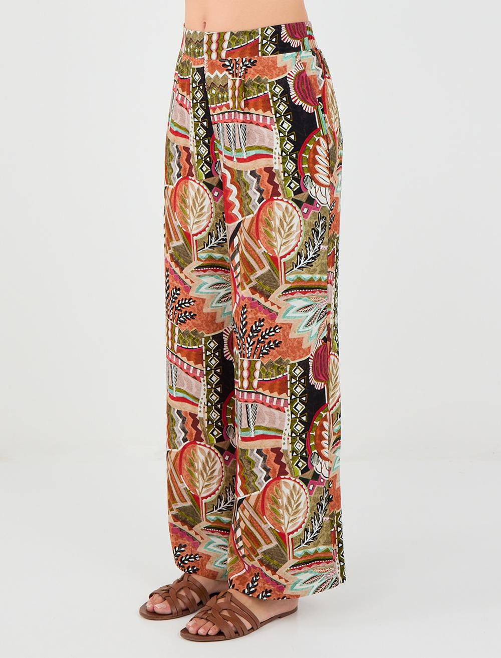 Loose Fit Trousers - Green - 5SW184045300