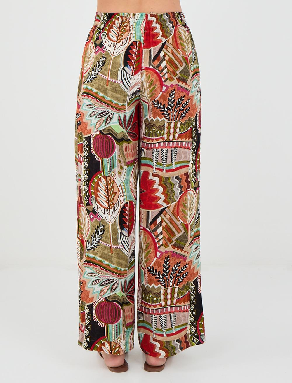 Loose Fit Trousers - Green - 5SW184045300