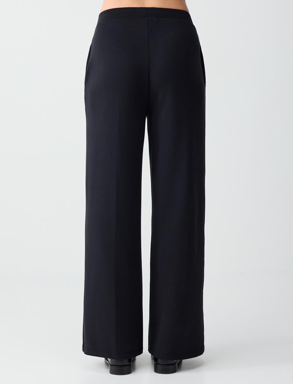 High Waist Wide Leg Long Knitted Pants