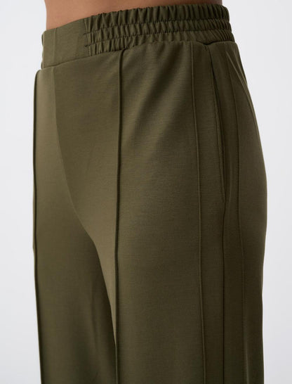 High Waist Wide Leg Slit Comfortable Pants