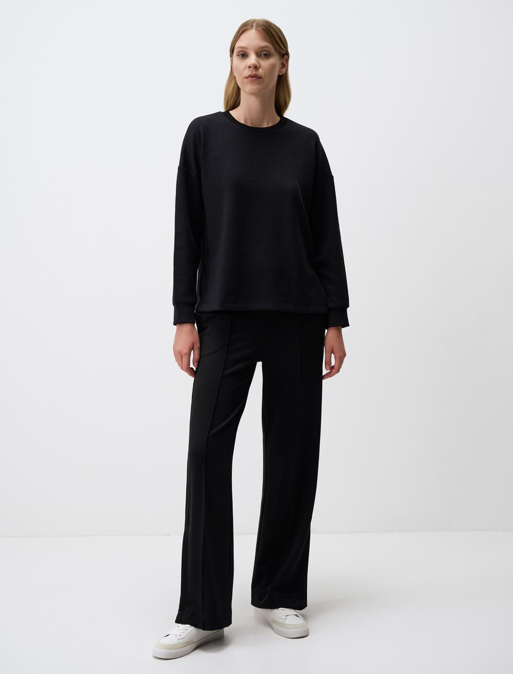 High Waist Wide Leg Slit Comfortable Pants