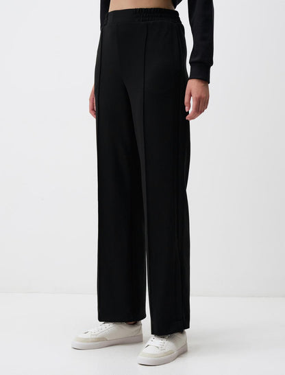 High Waist Wide Leg Slit Comfortable Pants