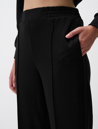 High Waist Wide Leg Slit Comfortable Pants