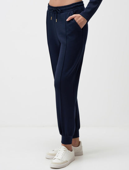 High Waist Slim Leg Jogger Pants