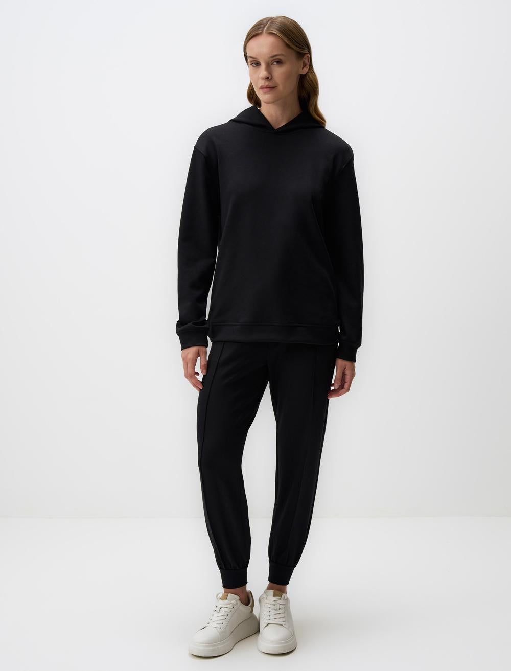 High Waist Slim Leg Jogger Pants