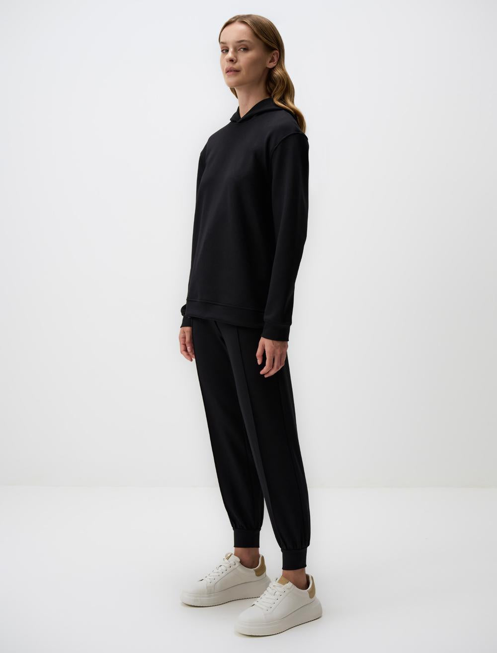 High Waist Slim Leg Jogger Pants