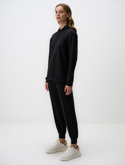 High Waist Slim Leg Jogger Pants