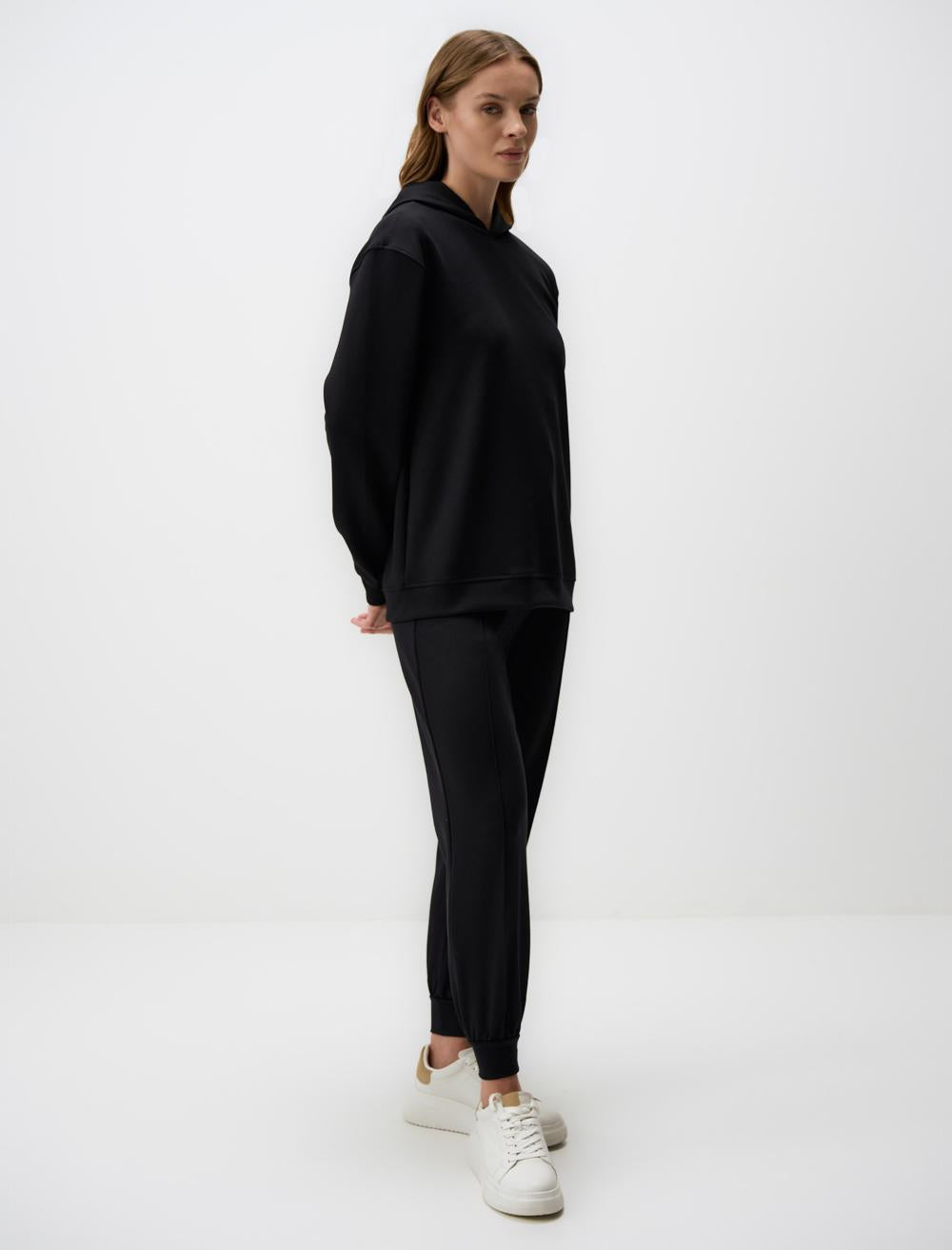 High Waist Slim Leg Jogger Pants