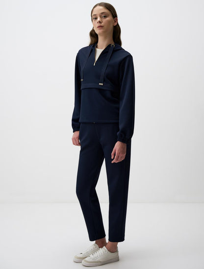 High Waist Regular Leg Knitted Pants