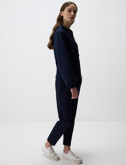 High Waist Regular Leg Knitted Pants