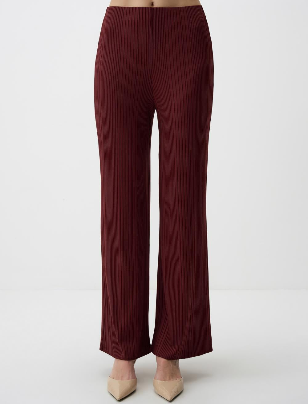 High Waist Flared Trousers