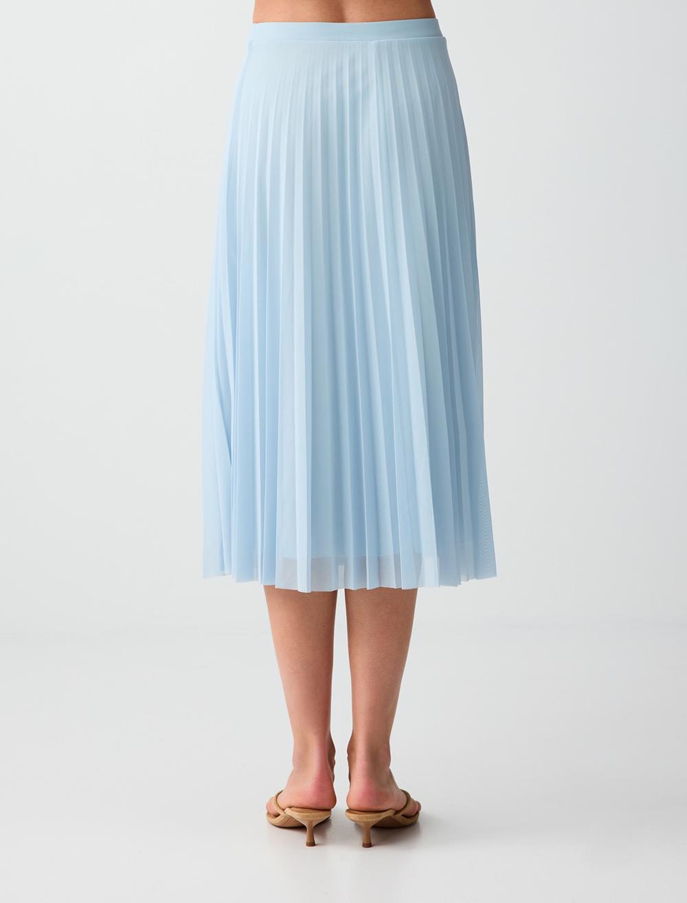 Loose Fit Skirt - Light Blue - 6SW075686405
