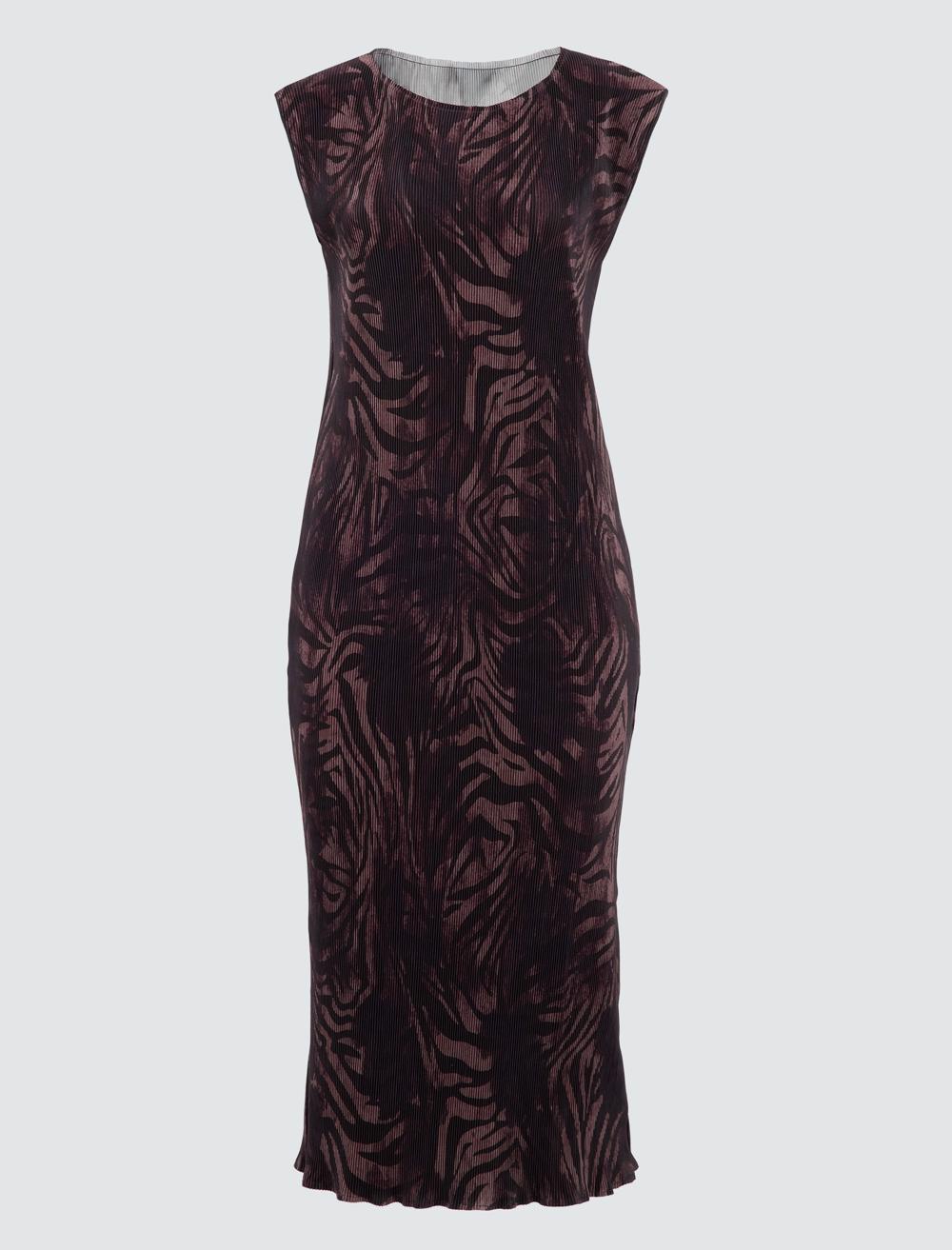 Crew Neck Sleeveless-Sleeve Dress - 5SW064755