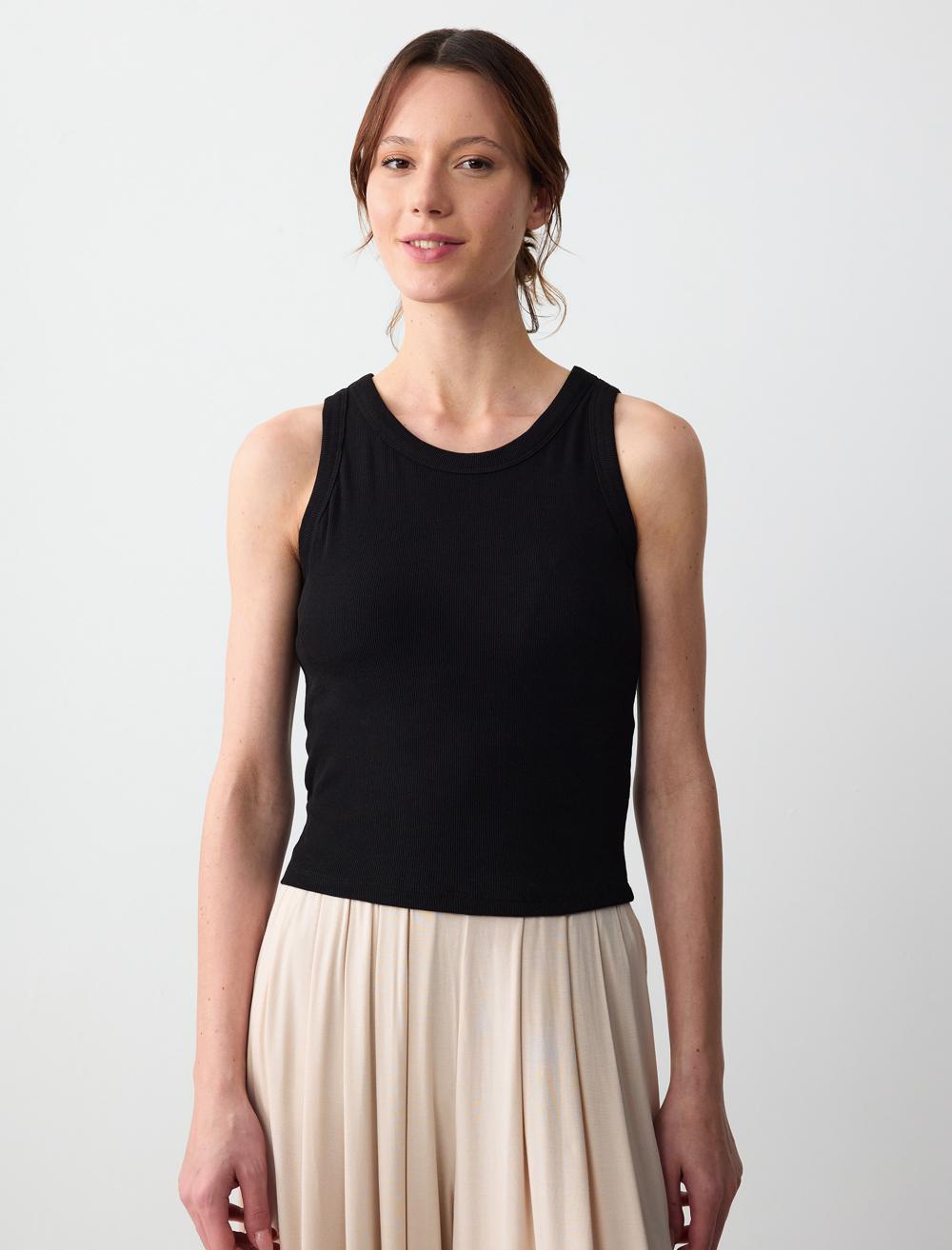 Crew Neck Sleeveless-Sleeve Singlet - 5SW012788